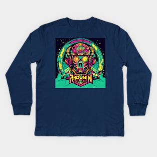 Skull & HeadphoneZ Kids Long Sleeve T-Shirt